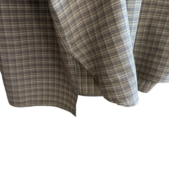 ERMENEGILDO ZENGA | Men’s Tan Plaid Button down Shirt Beige Gray Xl - Picture 4 of 10